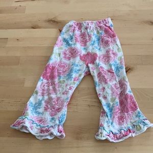 Flower print pants